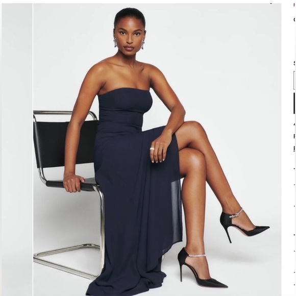 Reformation Dresses & Skirts - Reformation Navy Strapless Dress
